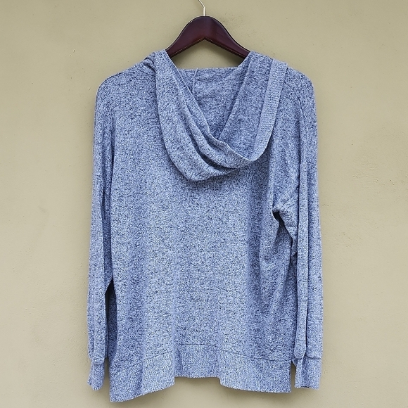American Eagle Outfitters Heathered Blue Cardigan - Picture 7 of 7
